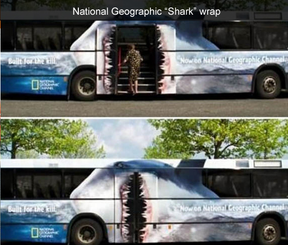 Used as a promotion for the new National Geographic Channel the sheer size 