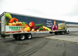 2015 Semi-Trailer Wraps for Thrifty Foods -
