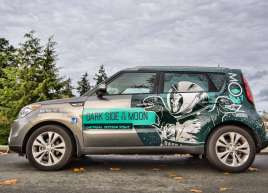 Half Wrap on a Kia Soul for Moon Under Water Brewery