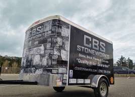 CBS Stoneworks Trailer Wrap