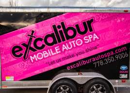 Excalibur Mobile Auto Trailer Wrap