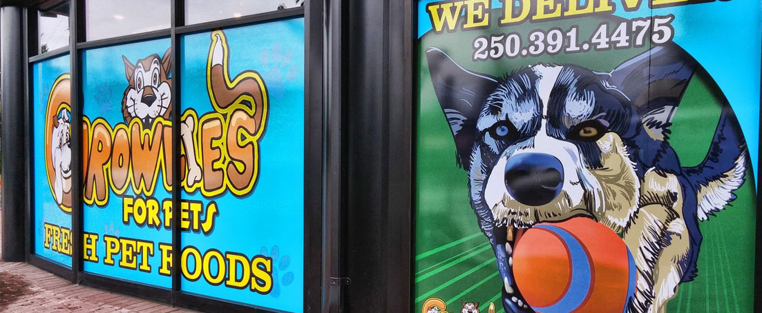 Growlies Storefront Graphics
