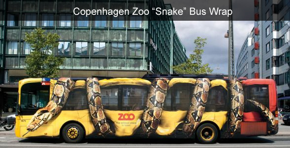 Copenhagen Zoo "Snake" Bus Wrap