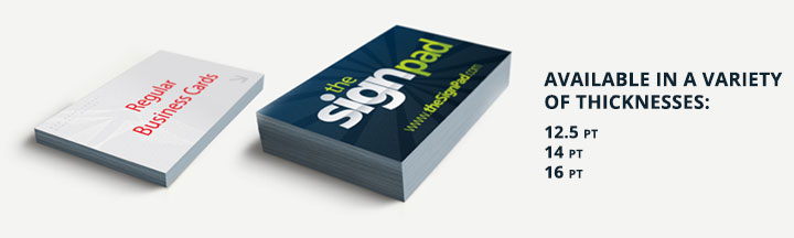 Ultra-Thick Business Cards by theSignPad in Victoria, BC