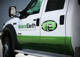 Island Earth Truck Wrap