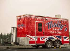 Trailer wrap for Molly&apos;s Fish & Chips