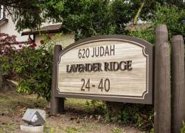 Cedar Sandblasted Signs for the Lavender Ridge housing co-op