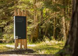 Fabricated Cedar Signs for Royal Roads University