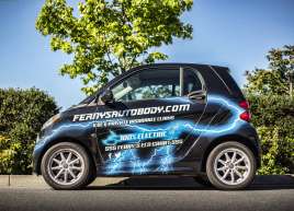 Full Smart Car Wrap for Fernys Autobody