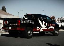 Griffin Restoration Tacoma Truck Wrap