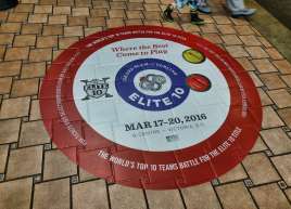 Floor Graphic for the Grand Slam of Curling - Elite 10