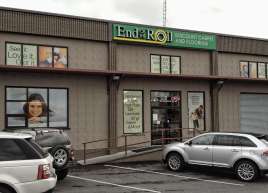 End of The Roll Store Front Signage