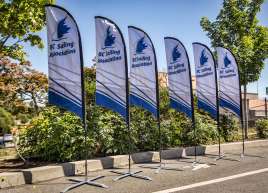 Feather Flags for BC Sailing Association