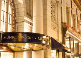 All new exterior signage for Munros Books