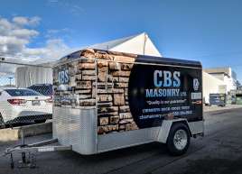 CBS Masonry Trailer Wrap