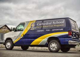 Partial Van Wrap for Christ Church Cathedral School