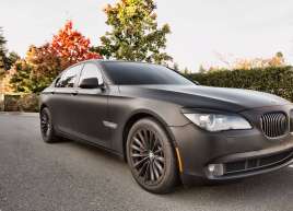 BMW 7 Series Matte Black Wrap